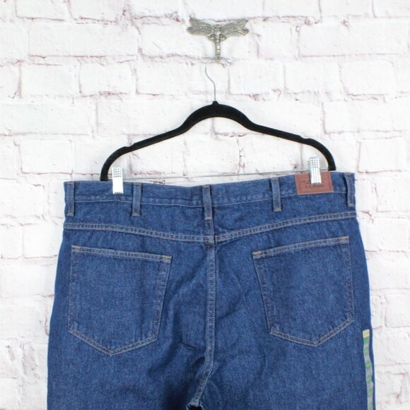 LL Bean Double L Jeans Relaxed Fit Straight Leg Cotton Stonewashed 42x32 - Picture 9 of 11